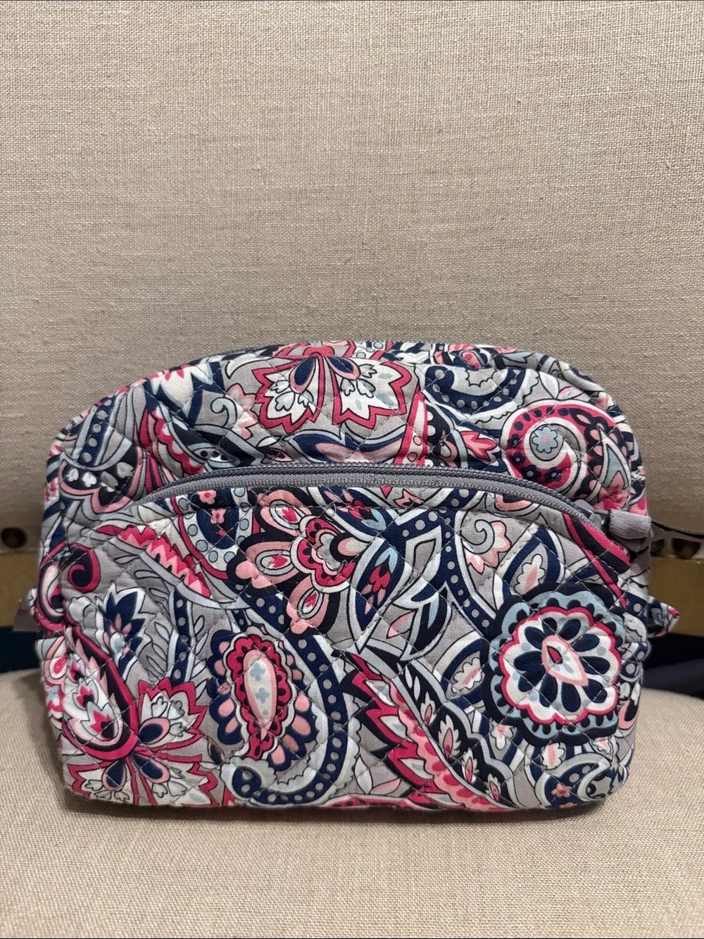 Vera Bradley Quilted Paisley Cosmetic Pouch
